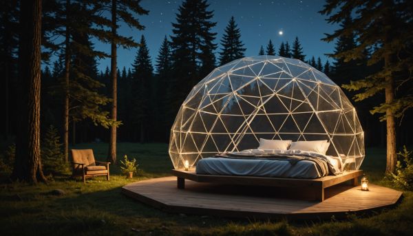 Dormir à la belle étoile dans un dôme