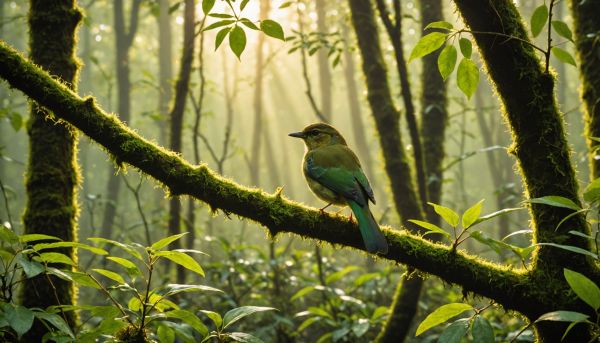 S éveiller au chant des oiseaux dans les feuillages
